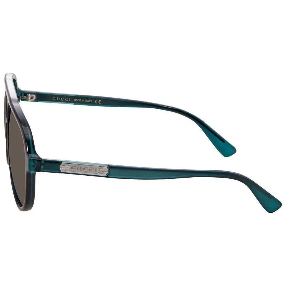 NEW Gucci Brown and Blue Aviator Men's Sunglasses